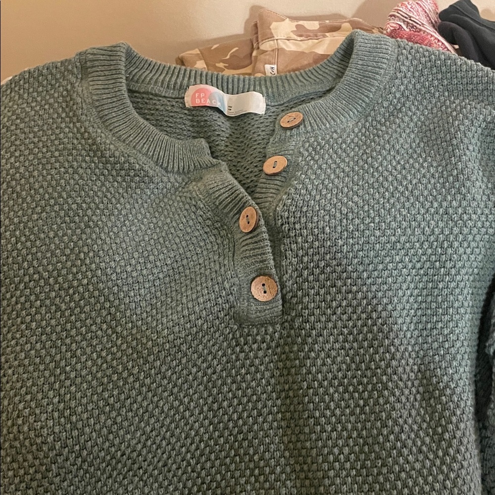 Free people Hailee Knit Sweater and Pants Set sage green - Picture 2 of 11